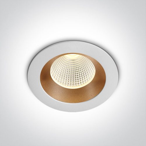 10103E / W / BS / W White / Brass LED 3W WW 350MA Sötét Light