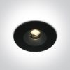 10106V / B / W Fekete LED 6W WW 25DEG IP65 100-240V