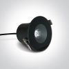 10106V / B / W Fekete LED 6W WW 25DEG IP65 100-240V