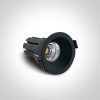 10107dc / b / w fekete LED 7W WW IP20 50deg 230V sötét fény