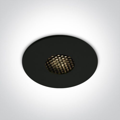 10107HC / B / W Fekete COB LED 7W WW Honeycomb 36DEG IP54 700MA Sötét Light