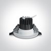 10107m / w fehér LED 7W WW IP54 sötét fény 230V