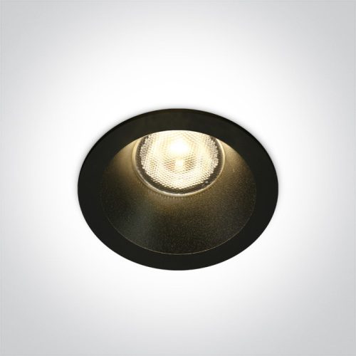 10107WP / B / W Fekete LED 7W WW 38DEG IP44 700MA Sötét Light