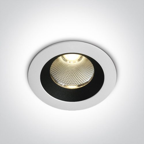 10110p / w / w fehér cob LED 12W WW IP65 38deg 230V sötét fény