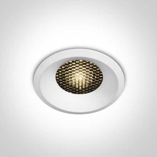 10112DH / w / w fehér LED 12W WW IP20 36DEG 700MA Sötét Light Honeycomb