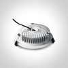 10125B / W / W fehér LED 25W IP54 WW + vezető 100-240V