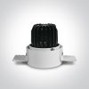 11112T / W / W fehér COB LED 12W WW 700MA 38DEG Trimless Sötét Light