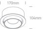 11125R / W / C fehér LED 25W CW 40D IP20 700MA