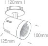 11140L / W / C fehér süllyesztett LED 40W CW 36DEG 230V