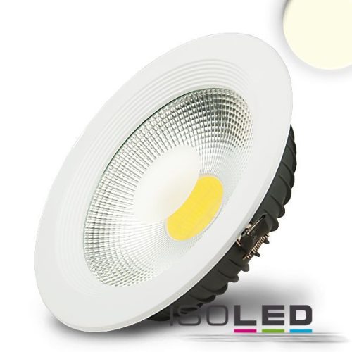 LED COB mélysugárzó, 30W, 100°, fehér, semleges fehér