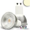 GU10 LED szpot fényforrás, COB, 6W, üveg, 70°, meleg fehér, dimmelheto