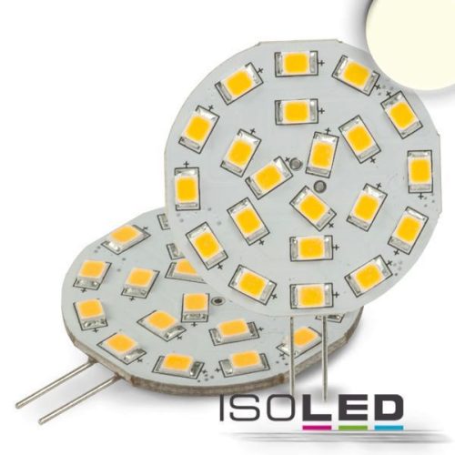 G4 LED szpot fényforrás, 21 SMD, 3W, semleges fehér, oldalsó foglalattal