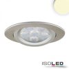 LED süllyesztett szpotlámpák, ezüst, 15 W, 72°, kerek, meleg fehér, dimmelheto