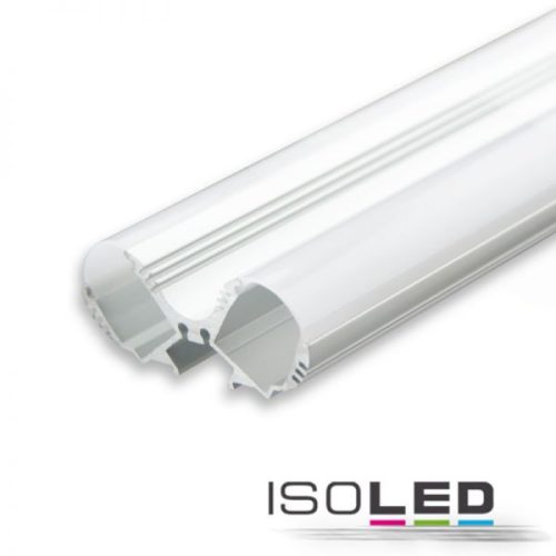 Led Loop13 Lámpaprofil, Eloxált Alumínium, Opál/Szatinált Fedél 200 Cm