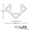 Led Corner11 Sarokprofil, Alumínium Porbevonatos, Fehér Ral 9010, 200 Cm