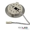 LED bútorba süllyesztett szpot, MiniAMP, ezüst, 2W, 24V DC meleg fehér 3000K, szabályozható