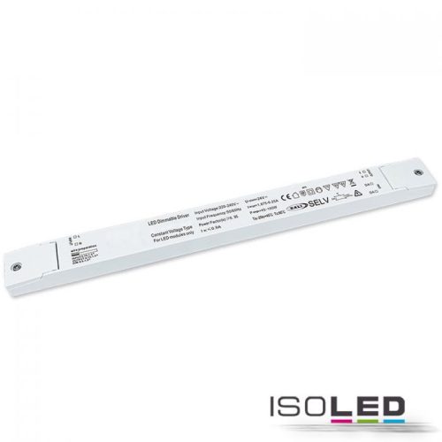 LED PWM transzformátor 24V/DC, 0-150W, vékony, Push/Dali-2 dimmelheto, SELV