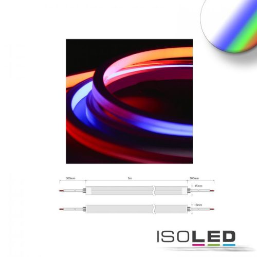 LED NeonPRO flexibilis szalag 1615, 24V, 15W, IP67, RGB+4000K