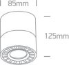 12112LA / W / W fehér mennyezeti folt LED 12W WW IP20 állítható 230V