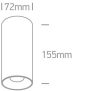 12115D / W / W fehér LED henger 15w ww 45deg 230V