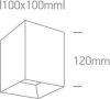 12115HA / W / W fehér LED 15W WW IP20 60deg 230V négyzet sötét fény