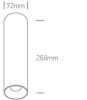 12124D / W / W fehér LED henger 24w ww 45deg 230V