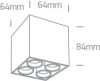 12406C / B / W fekete LED 10W WW IP20 230V sötét fény