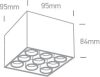 12906C / W / W fehér LED 20W WW IP20 230V sötét fény