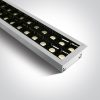 38150BR / W / W fehér süllyesztett 96 db foltok Ugr17 LED 40W WW 1300mm 34d lineáris 230V sötét fény