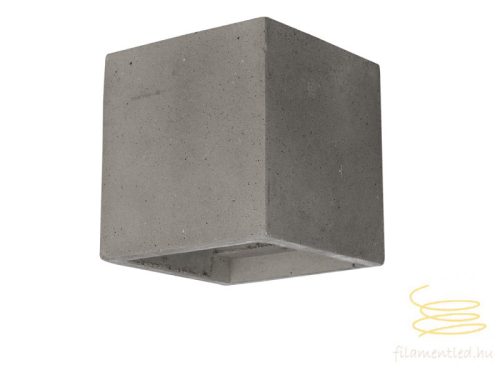 Viokef Wall lamp grey cube Ceramic 4096901