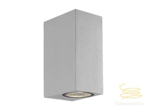 Viokef 2L wall lamp silver SQ H:150 Tilos 4099402