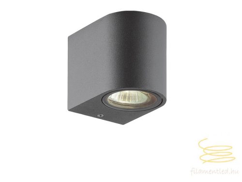 Viokef Wall lamp dark gray round H:80 Tilos 4099700