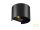 Viokef Wall lamp black matt round Greg 4188701