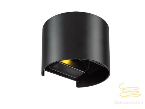 Viokef Wall lamp black matt round Greg 4188701