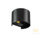 Viokef Wall lamp black matt round Greg 4188701