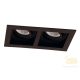 Viokef 2/Lights Recessed Spot Black Artsi 4208101