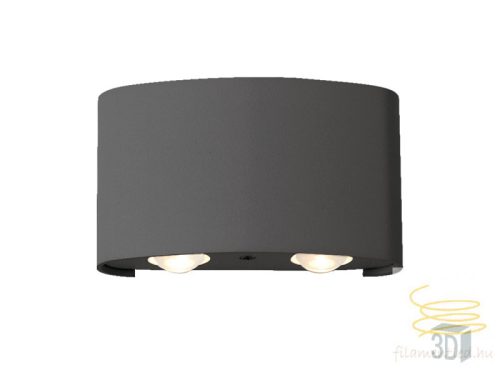 Viokef Wall Lamp Dark Grey Twist 4211001