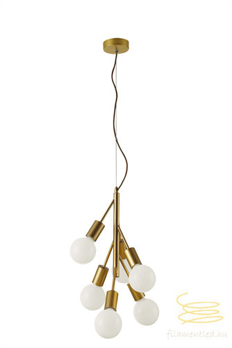 Viokef 6/Lights Pendant  Gold Grape 4232600