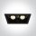 50220B / B / W Fekete COB LED 2x20W WW 30DEG 230V