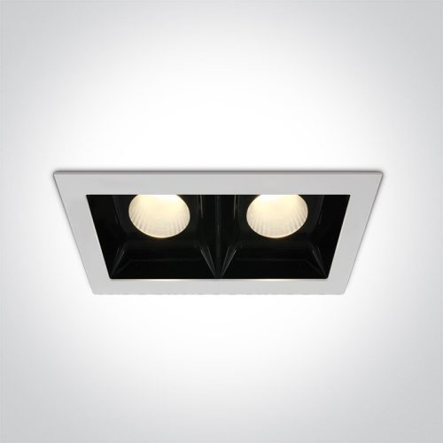 50220B / W / W fehér COB LED 2x20W WW 30deg 230V