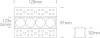 50403ATH / B / W Fekete 10W WW Trimless IP20 230V sötét fény