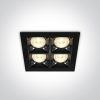 50406b / b / w Fekete LED 16W WW 38DEG IP20 230V