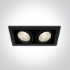 51230 / B / W Fekete COB LED 2x30W WW 38DEG 230V