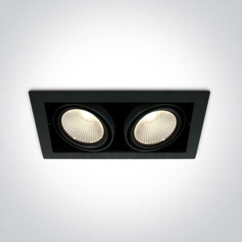 51230 / B / W Fekete COB LED 2x30W WW 38DEG 230V