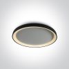 62148L / B / W Fekete PLAFO LED 48W WW IP20 230V