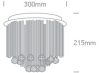 62158A mennyezeti fény 4x9W G9 100-240V