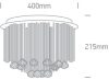 62158b mennyezeti fény 6x9W G9 100-240V