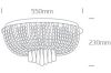 62162b mennyezeti fény 10x9W G9 100-240V