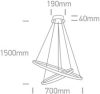 63054b / b fekete LED 40W WW IP20 230V