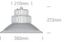 63100E / C LED 100W High Bay CW 100DEG IP20 100-240V